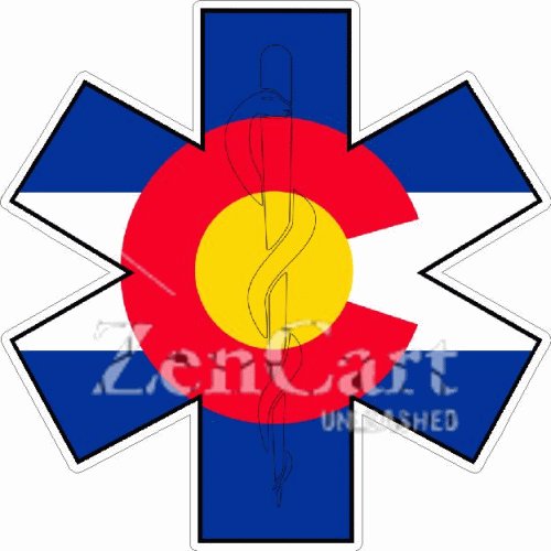 State Of Colorado Star Of Life Decal