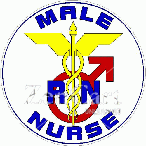 Male Nurse RN Decal