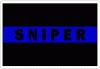 Thin Blue line Sniper Decal