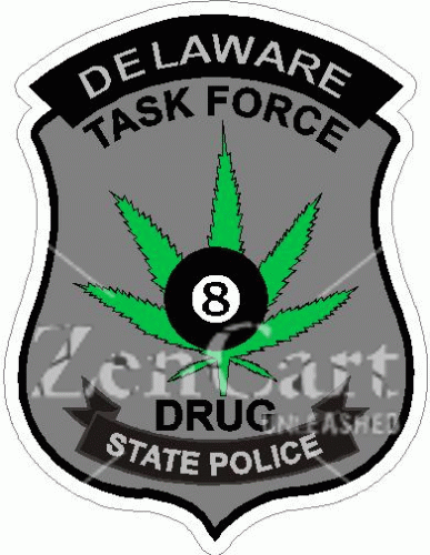 Delawars State Police Drug Task Force Decal
