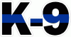 K-9 Thin Blue Line Decal