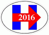 Hillary Clinton For President 2016 Decal