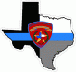 State of Texas Blue Line Highway Patrol Decal