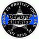 Deputy Sheriff Sworn To Protect Blue Line 5 Point Badge Decal