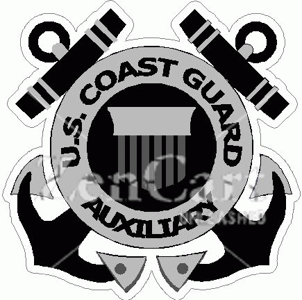 U.S. Coast Guard Auxiliary Subdued Decal