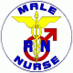 Male Nurse RN Decal