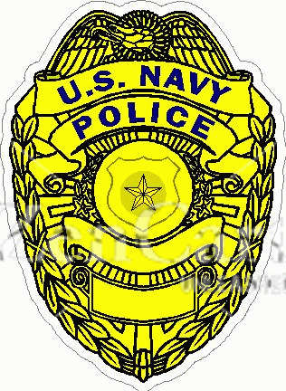 U.S. Navy Police Badge Decal
