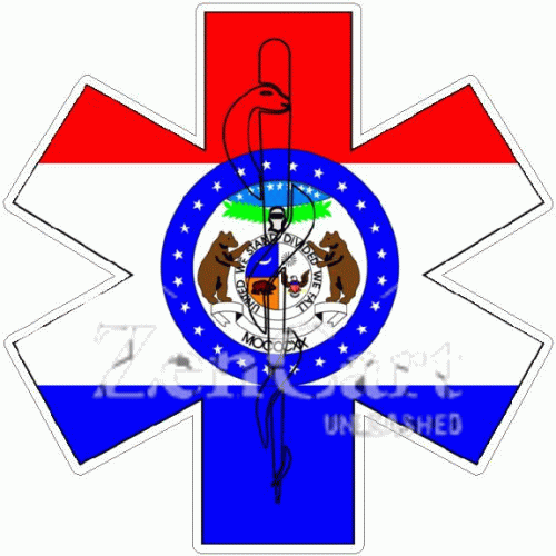 State Of Missouri Star Of Life Decal