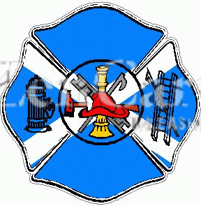 Scottish Saltire / St Andrew\'s Cross Maltese Cross Decal