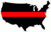 Thin Red Line America Decal