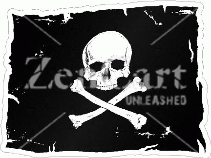 Pirate Flag Decal