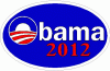 Obama 2012 Presidential Democratic Supporter Decal