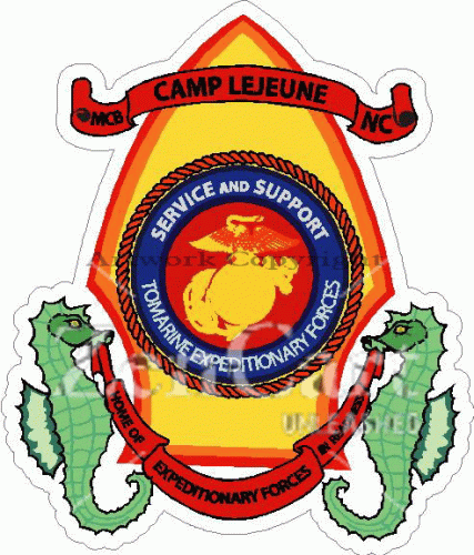 US Marines Camp Lejeune NC Decal