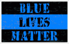 Thin Blue Line Blue Lives Matter Distressed Decal