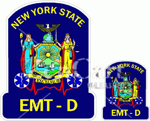 New York State EMT-D Decal