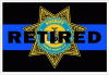 Sheriff Nassau County NY Blue Line Retired Decal