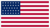 34 Star U.S. Flag Decal