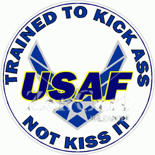 USAF Trained To Kick Ass Not Kiss It