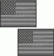 Subdued American Flag Decal Set