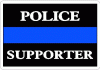 Thin Blue Line Police Supporter Decal