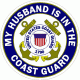 My Husband Is In The Coast Guard Decal