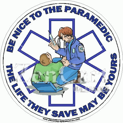 Be Nice To The Paramedic Decal