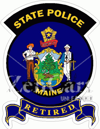 Maine State Police Retired Decal