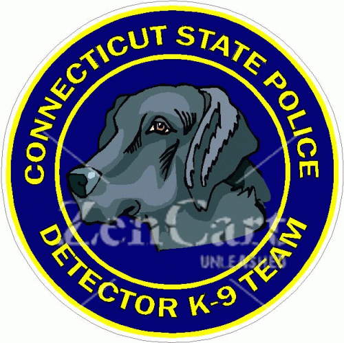 Connecticut State Police Detector K-9 Team Decal