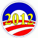 Obama 2012 Presidential Election Democratic Decal