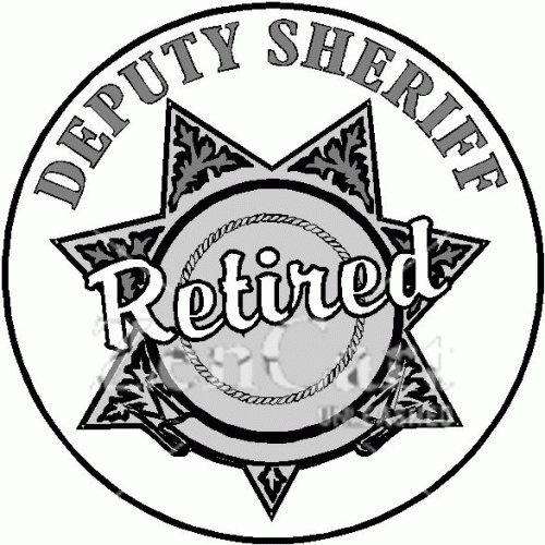 Deputy Sheriff Retired Decal