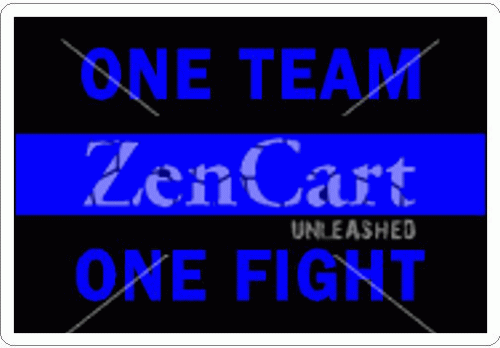 Thin Blue Line One Team One Fight Decal