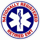 Nationally Registered Retired EMT Decal