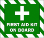 First Aid Kit On Board Decal