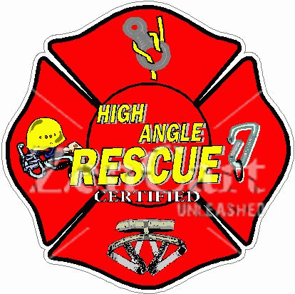 High Angle Rescue Certified Maltese Cross Decal