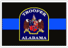 Thin Blue Line Alabama Trooper Decal