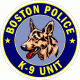 Boston Police K-9 Unit Decal
