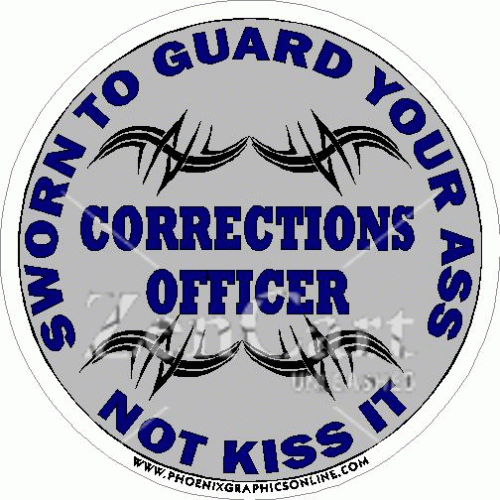 Corrections Officer Sworn To Guard Decal