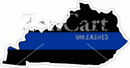 State of Kentucky Thin Blue Line Decal