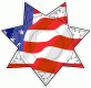 American Flag Badge Decal