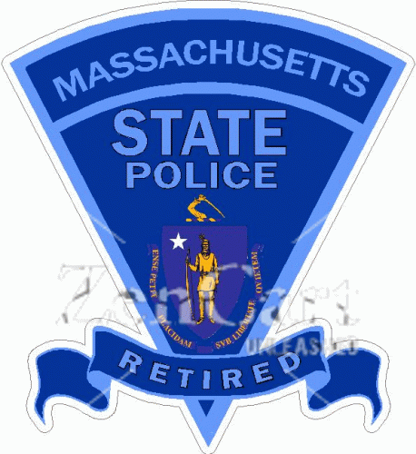 Massachusetts State Police Retired Decal