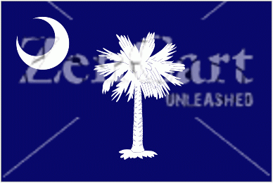 South Carolina State Flag Deca