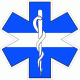 Star of Life Thin White Line Decal