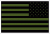 OD Green US Flag Reverse Decal
