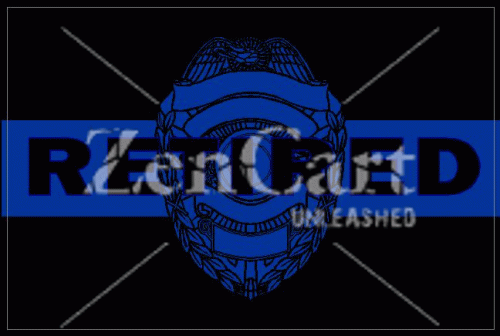 Thin Blue Line RETIRED Badge Decal