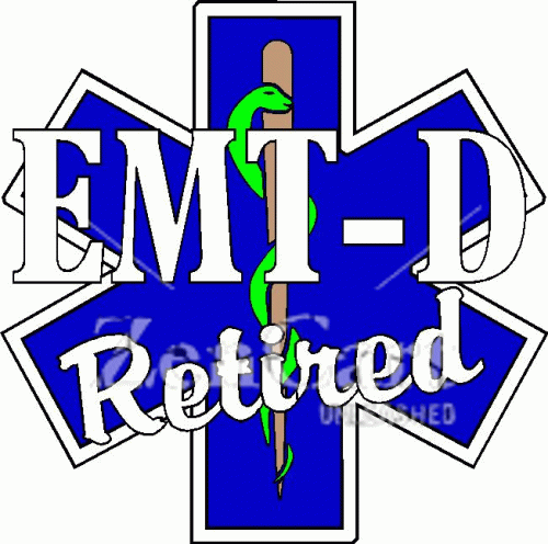 EMT-D Retired Decal