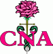 CNA Caduceus w/ Rose Decal