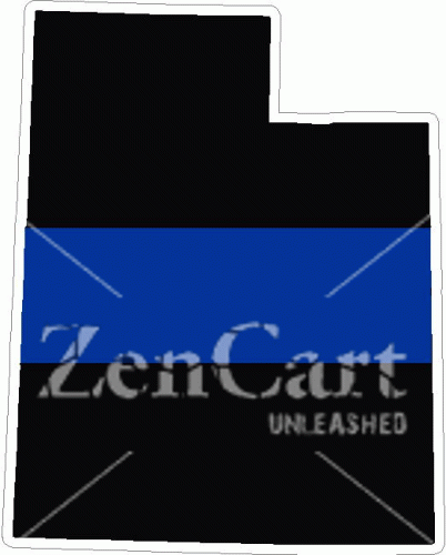 State of Utah Thin Blue Line Decal
