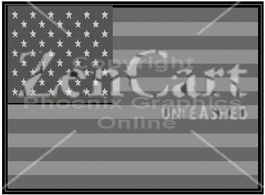 Subdued American Flag Decal