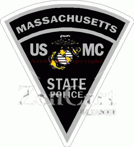 Massachusetts State Police USMC Decal