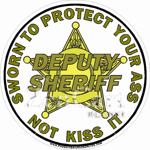 Deputy Sheriff Sworn To Protect Decal